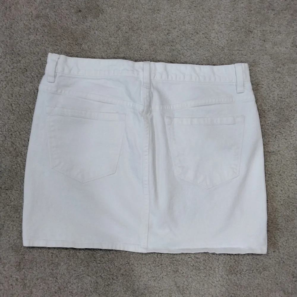 J. Crew White Denim Skirt - Picture 2 of 3